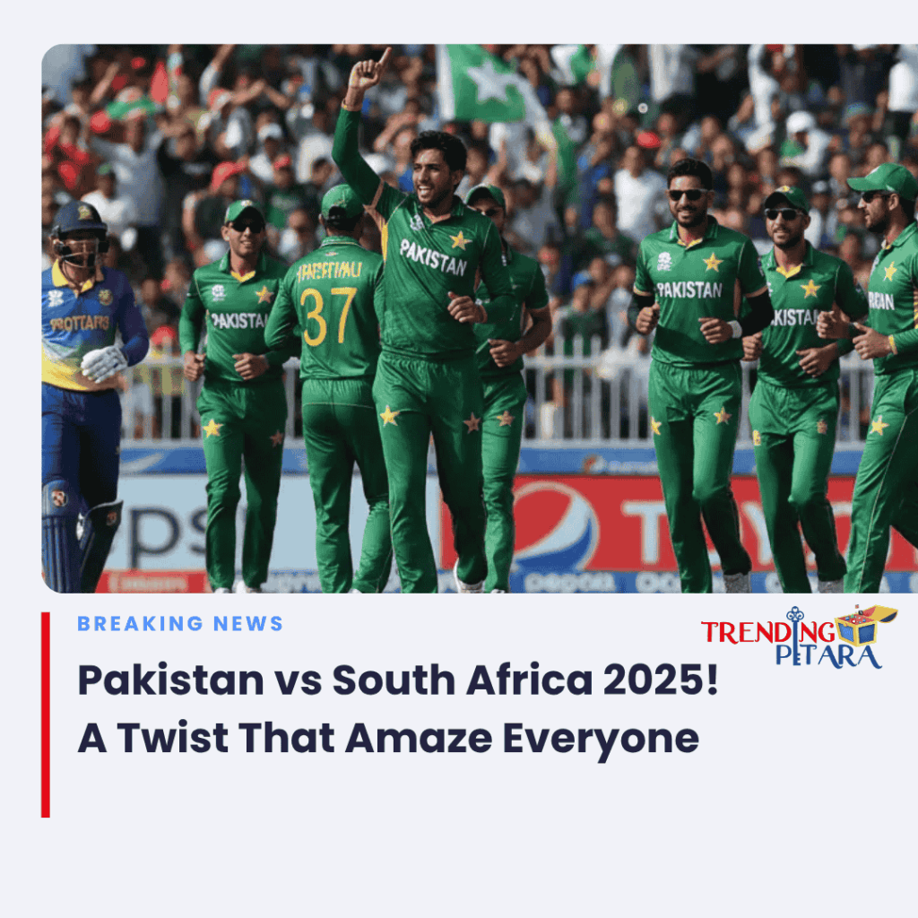 Pakistan vs South Africa 2025!